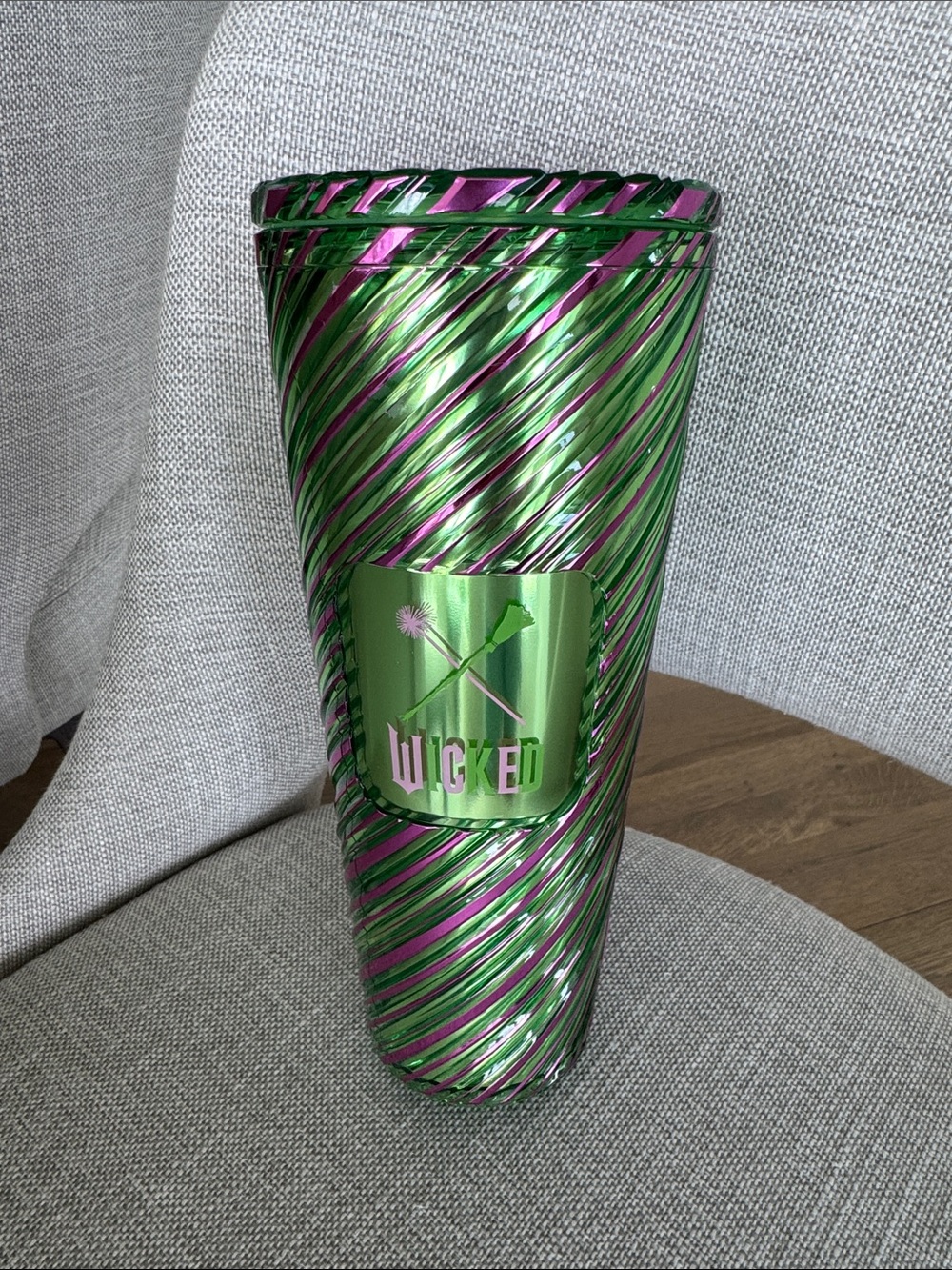 Starbucks Green & Pink Swirl Wicked Tumbler